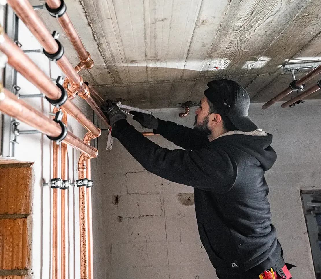 Heizungsinstallation am Rennebergsacker